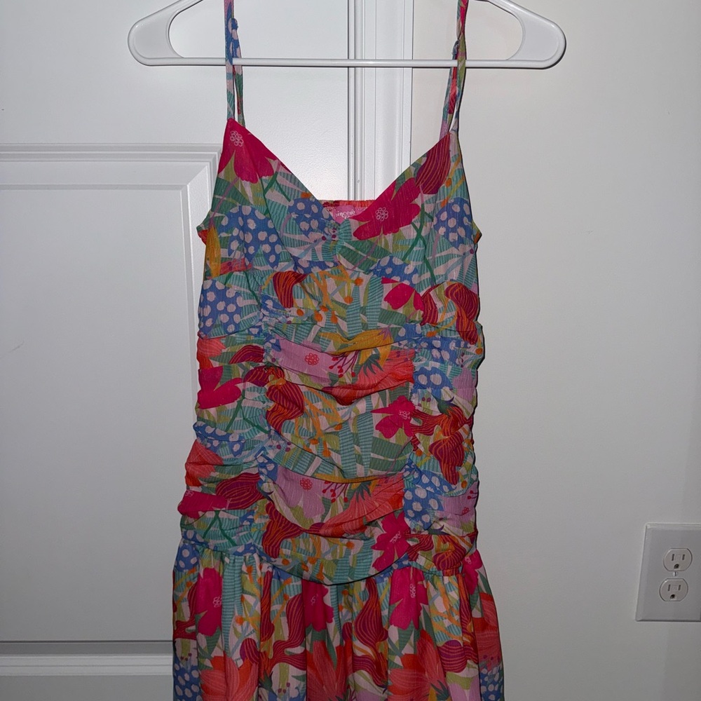 Colorful Floral Mini Dress